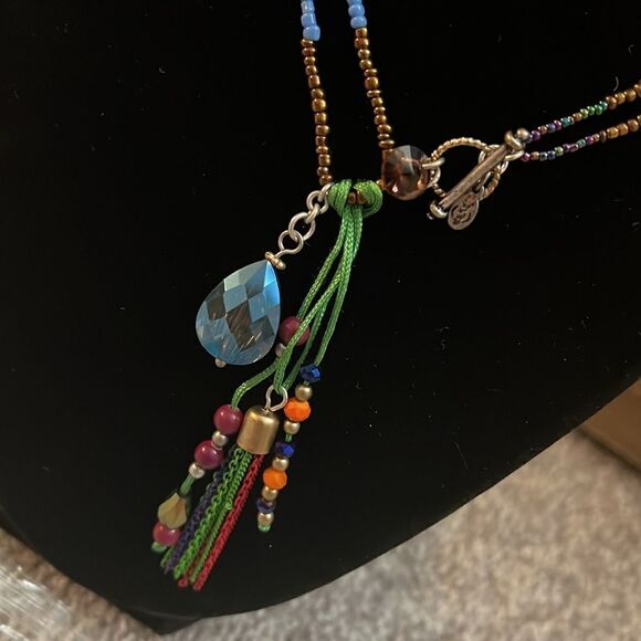 NEW Premier Designs beaded Tassel multi strand necklace - Picture 3 of 4